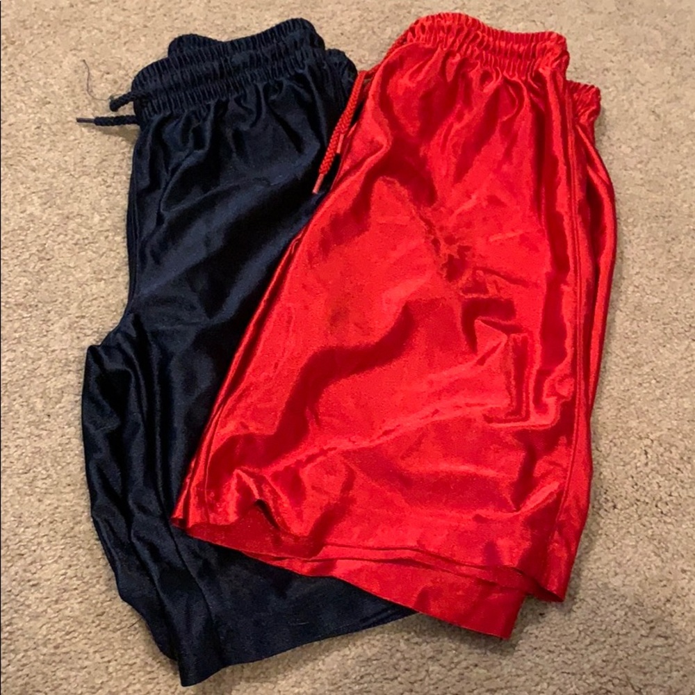 Two pair basketball shorts